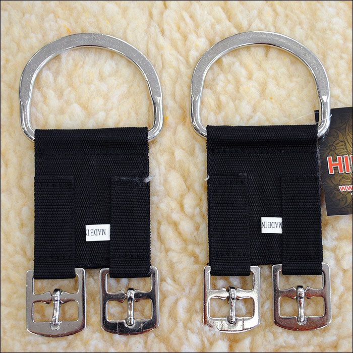 HILASON 2 BUCKLE NYLON WESTERN HORSE SADDLE GIRTH CINCH CONVERTER FROM
