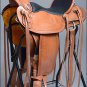 BH103-F HILASON WESTERN LEATHER ROPING WADE COWBOY LIGHT WEIGHT RANCH SADDLE 16"