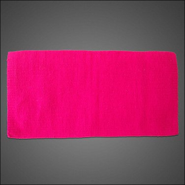 HILASON WESTERN ACRYLIC WOOL SADDLE BLANKET HORSE RODEO SOLID COLOR HOT PINK