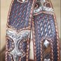 34 inch TONY LAMA TAN LEATHER DIAMOND RIVER WESTERN MEN BELT