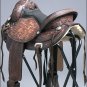 TT102RO-F HILASON FLEX-TREE TRAIL PLEASURE ENDURANCE WESTERN LEATHER SADDLE 15 1