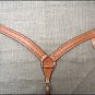 S321 HILASON WESTERN HAND TOOL BARB WIRE LEATHER HORSE BREAST COLLAR TAN