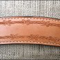 S321 HILASON WESTERN HAND TOOL BARB WIRE LEATHER HORSE BREAST COLLAR TAN