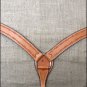 S321 HILASON WESTERN HAND TOOL BARB WIRE LEATHER HORSE BREAST COLLAR TAN