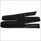 2" X 6" HILASON WESTERN POLYPROPYLENE LEATHER CINCH STRAP BLACK
