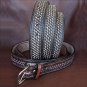 54" HILASON HEAVY DUTY HAND MADE BUFFALO HIDE LEATHER STICHED GUN HOLSTER BELT