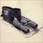 38 in HAND CARVED WESTERN COWBOY LEATHER GUN HOLSTER 45 CALIBER RIGHT HAND BLACK