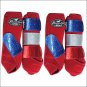 SML PROFESSIONAL CHOICE SPORTS MEDICINE HORSE LEG BOOTS 4 PACK RED GLITTER