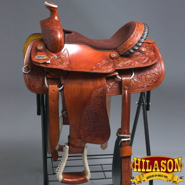 RS108MRED 16" HILASON BIG KING WESTERN WADE RANCH ROPING COWBOY HORSE SADDLE