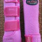 LARGE HILASON GLITTER PINK HORSE REAR LEG PROTECTION ULTIMATE SPORTS BOOTS PAIR