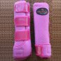 LARGE HILASON GLITTER PINK HORSE REAR LEG PROTECTION ULTIMATE SPORTS BOOTS PAIR