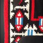 FE344-F HILASON WESTERN NEW ZEALAND WOOL SADDLE BLANKET RED BLACK