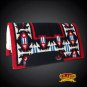 FE344-F HILASON WESTERN NEW ZEALAND WOOL SADDLE BLANKET RED BLACK