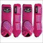 SML PROFESSIONAL CHOICE SPORTS MEDICINE HORSE LEG BOOTS 4 PACK GLITTER RASPBERRY