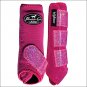 SML PROFESSIONAL CHOICE SPORTS MEDICINE HORSE LEG BOOTS 4 PACK GLITTER RASPBERRY