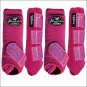 SML PROFESSIONAL CHOICE SPORTS MEDICINE HORSE LEG BOOTS 4 PACK GLITTER RASPBERRY