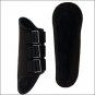 LARGE WEAVER BLACK NEOPRENE HORSE LEG SPLINT BOOTS SUEDE PADDING
