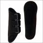 LARGE WEAVER BLACK NEOPRENE HORSE LEG SPLINT BOOTS SUEDE PADDING