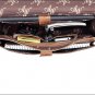 AW855 AMERICAN WEST CHESTNUT BROWN LEATHER BRIEFCASE LAPTOP BAG HANDBAG