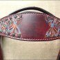 HILASON WESTERN LEATHER HORSE BRIDLE HEADSTALL BREAST COLLAR MAHOGANY TURQUOISE