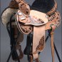 TO200V1-F HILASON TREELESS WESTERN BARREL RACING PLEASURE TRAIL HORSE SADDLE 16"