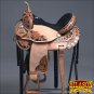 TO200V1-F HILASON TREELESS WESTERN BARREL RACING PLEASURE TRAIL HORSE SADDLE 16"