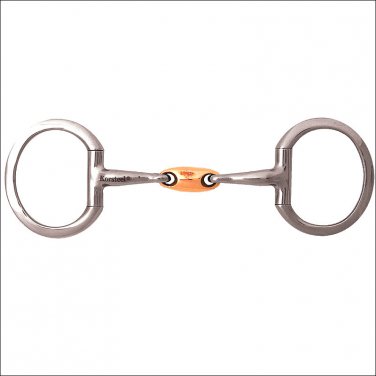 4.75"" Mouth KORSTEEL COPPER OVAL LINK EGGBUTT SNAFFLE HORSE BIT BY WEATHERBEETA