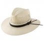STETSON DIGGER NATURAL SHANTUNG STRAW HAT MADE IN USA LEATHER BAND