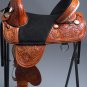 T01BZMR-F CLASSIC HILASON TREELESS WESTERN TRAIL BARREL RACING LEATHER SADDLE 15