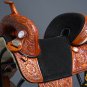T01BZMR-F CLASSIC HILASON TREELESS WESTERN TRAIL BARREL RACING LEATHER SADDLE 15