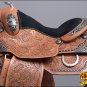 BH118-F HILASON WESTERN LEATHER EQUITATION HORSE SHOW TRAIL PLEASURE SADDLE 16"