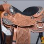 BH118-F HILASON WESTERN LEATHER EQUITATION HORSE SHOW TRAIL PLEASURE SADDLE 16"