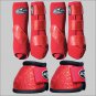 MEDIUM PROFESSIONAL CHOICE SPORTS HORSE BOOTS BELL VENTECH ELITE GLITTER CRIMSON
