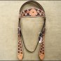 HILASON WESTERN LEATHER HORSE BRIDLE HEADSTALL BREAST COLLAR TAN BLACK SPOTS