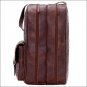AMERICAN WEST LEATHER STAMPEDE ZIP AROUND BOOT BAG W/ SILVER SPOTS BUCKLE BROWN