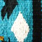 MADE IN USA FE333-F HILASON WESTERN WOOL GEL SADDLE BLANKET PAD TERQUOISE BLACK