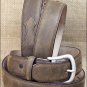 JUSTIN LIGHT BROWN LEATHER BAY APACHE DRESS MEN BELT 1-1/2" Wide