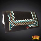 MADE IN USA F273 HILASON WESTERN SHOCK BUSTER SADDLE BLANKET PAD BLACK TURQUOISE