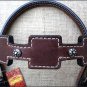 S308 NEW HILASON WESTERN LEATHER HORSE BRIDLE HEADSTALL DARK BROWN
