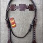 S308 NEW HILASON WESTERN LEATHER HORSE BRIDLE HEADSTALL DARK BROWN