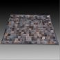 HR128 HILASON HOME DECOR COWHIIDE HAIR ON LEATHER PATCHWORK AREA RUGS CARPET