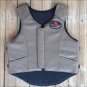 PV805-F HILASON LEATHER PRO RODEO BULL RIDING PROTECTIVE VEST XXL - GREY