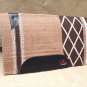 MADE IN USA FE291 HILASON WESTERN SHOW WOOL GEL SADDLE BLANKET PAD BEIGE BROWN