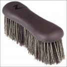 HORZE WESTERN HORSE SOFT GRIP DANDY BRUSH LONG BRISTLE BROWN