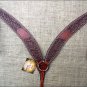 HILASON WESTERN HAND TOOLED LEATHER HORSE BREAST COLLAR MAHOGANY