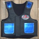 PV204Y-F HILASON KIDS JUNIOR YOUTH BULL RIDING PRO RODEO LEATHER PROTECTIVE VEST