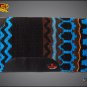MADE N USA HILASON WESTERN WOOL SHOCK BUSTER SADDLE BLANKET PAD BLACK BROWN BLUE