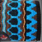 MADE N USA HILASON WESTERN WOOL SHOCK BUSTER SADDLE BLANKET PAD BLACK BROWN BLUE
