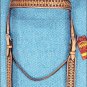 HILASON WESTERN LEATHER HORSE BRIDLE HEADSTALL TAN ANTIQUE VINTAGE FINISH