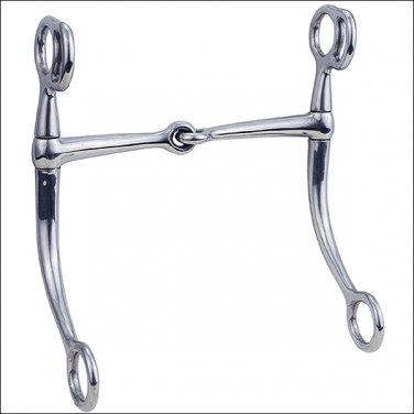 WEAVER LEATHER HORSE DRAFT BIT 6 INCH TOM THUMB SNAFFLE MOUTH